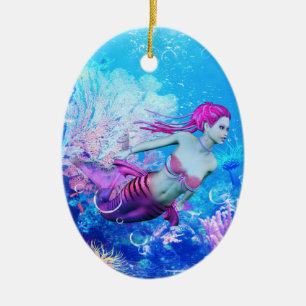 Mermaid Ceramic Ornament