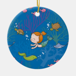 Mermaid Ceramic Ornament