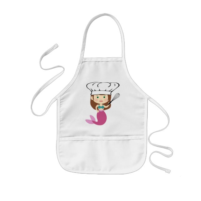 Mermaid Chef Kids Apron (Front)