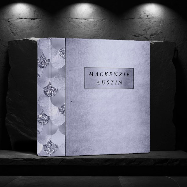 Mermaid Chic Scales | Dusty Lavender Purple Custom Binder (Creator Uploaded)