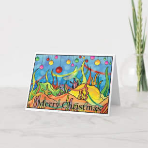Mermaid christmas card