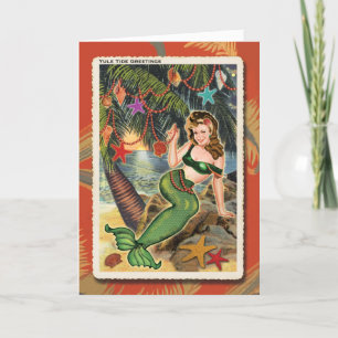Mermaid Christmas Card