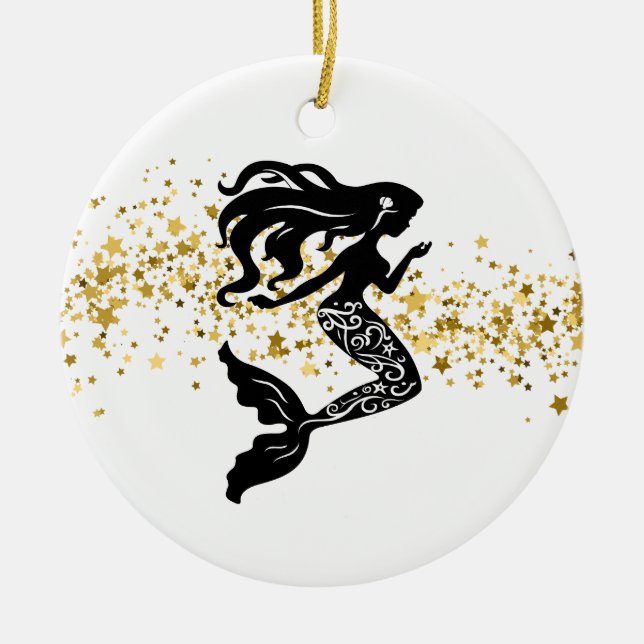 Mermaid Christmas Ornament (Front)