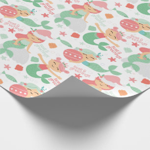 Mermaid Christmas Wrapping Paper
