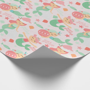 Mermaid Christmas Wrapping Paper