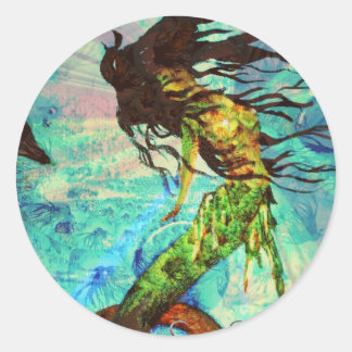 Mermaid Classic Round Sticker