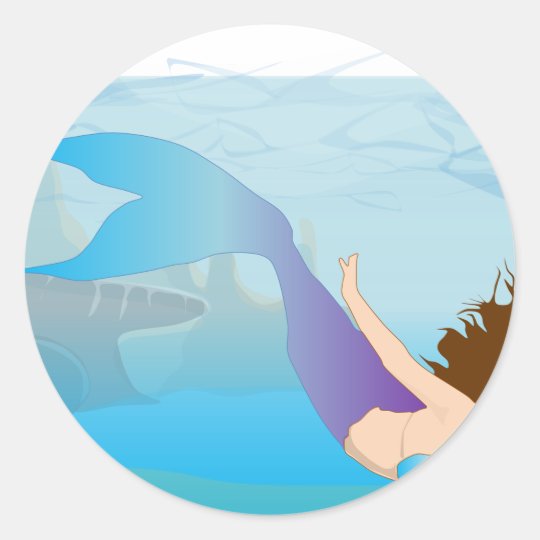 Mermaid Classic Round Sticker