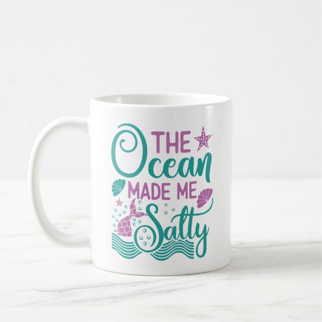 Mermaid Coffee Mug | Mermaid Mug | Fun Summer Gift (Left)