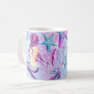 Mermaid Coffee Mug, Mermaid Mug, Mermaid Cup, Mug
