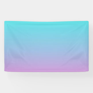 Mermaid colours gradient purple pink aqua ombre banner