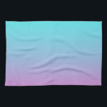 Mermaid colours gradient purple pink aqua ombre kitchen towel<br><div class="desc">Mermaid colours gradient purple pink aqua ombre home accessories. Mermaid colours room accessories</div>