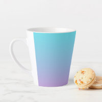 Mermaid colours gradient purple pink aqua ombre