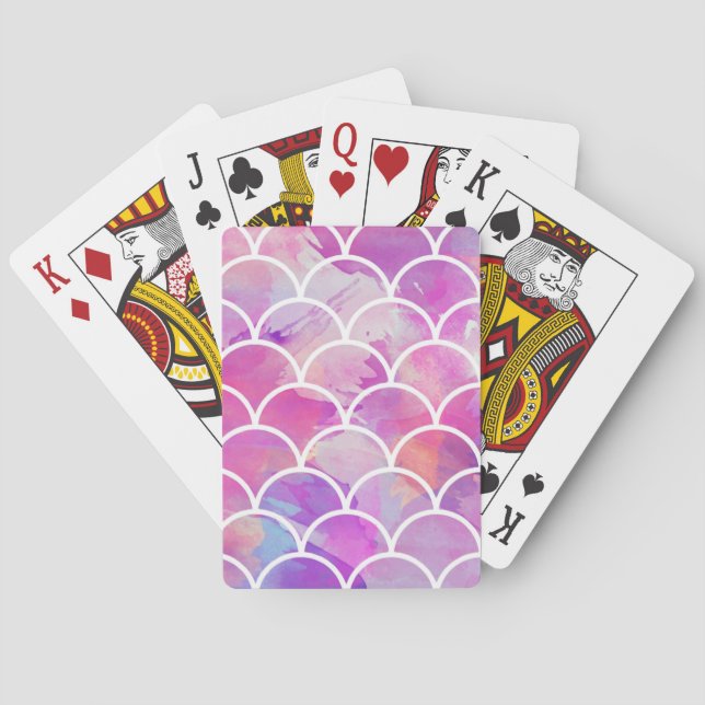 Mermaid cover classic playing cards (Back)