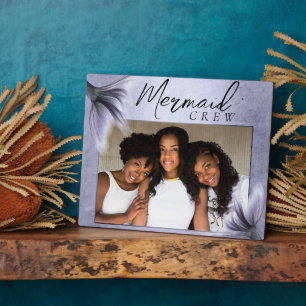 Mermaid Crew   Lavender Purple Chic Friends Photo Plaque
