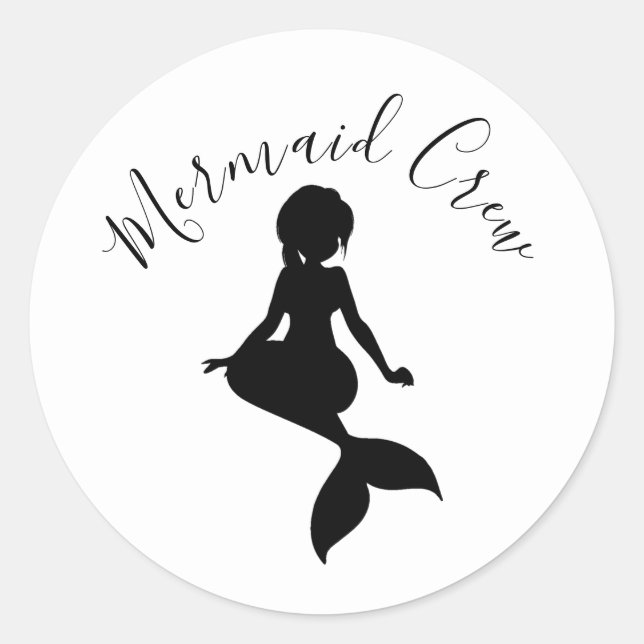 Mermaid Crew Sticker (Front)