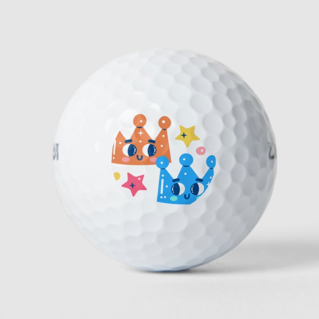 Mermaid Crown Golf Balls (Front)