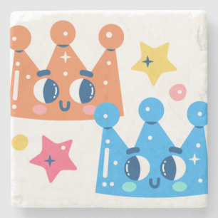 Mermaid Crown Stone Coaster