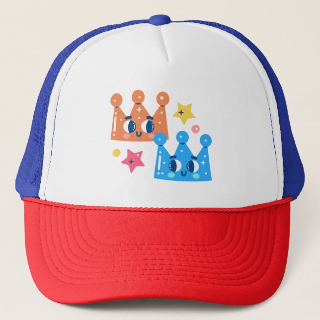 Mermaid Crown Trucker Hat (Front)