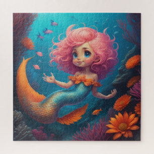 Mermaid Cute Jigsaw Puzzle