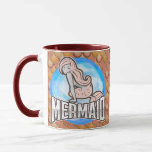 Mermaid Cute PINK Mug
