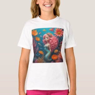 mermaid Cute Pink T-Shirt