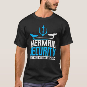 Mermaid Daddy Merdad Dad Papa Merman Birthday T-Shirt