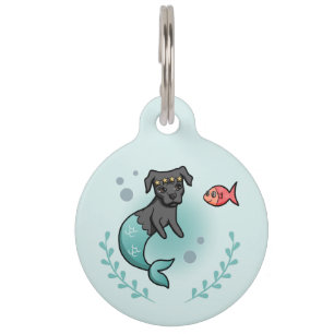 Mermaid Dog Merdog Princess Pet Tag