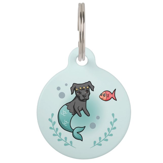 Mermaid Dog Merdog Princess Pet Tag (Front)