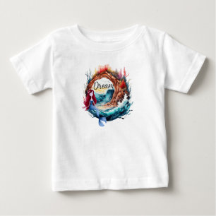 Mermaid Dreaming by the Ocean Baby T-Shirt