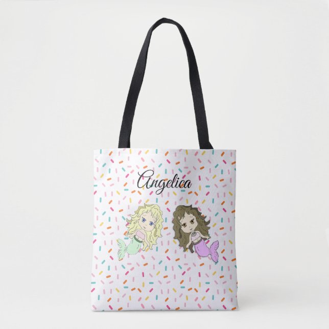Mermaid et bonbons arrosent le Sac fourre-tout per (Devant)