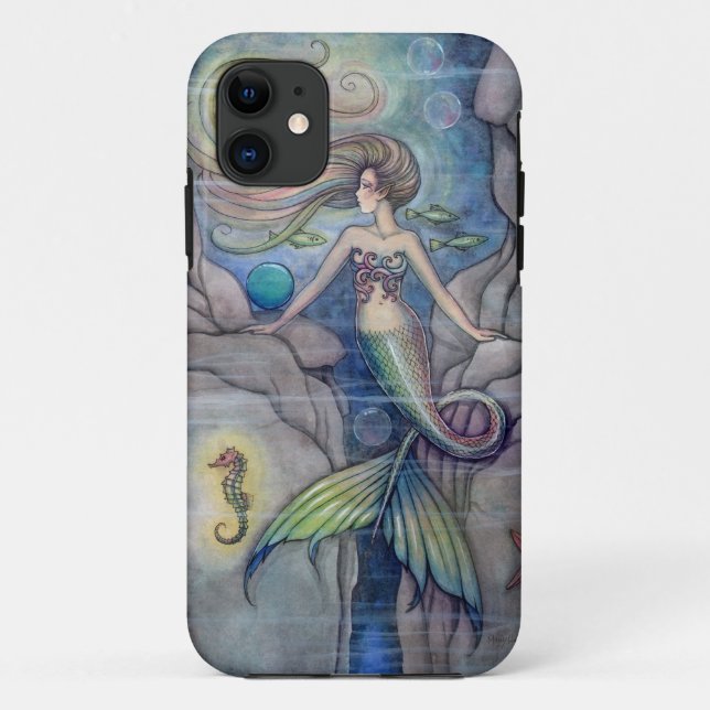 Mermaid et Seahorse iPhone 5 Coque (Dos)