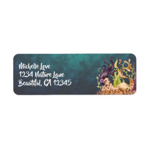 Mermaid et Seahorse Under the Sea Address