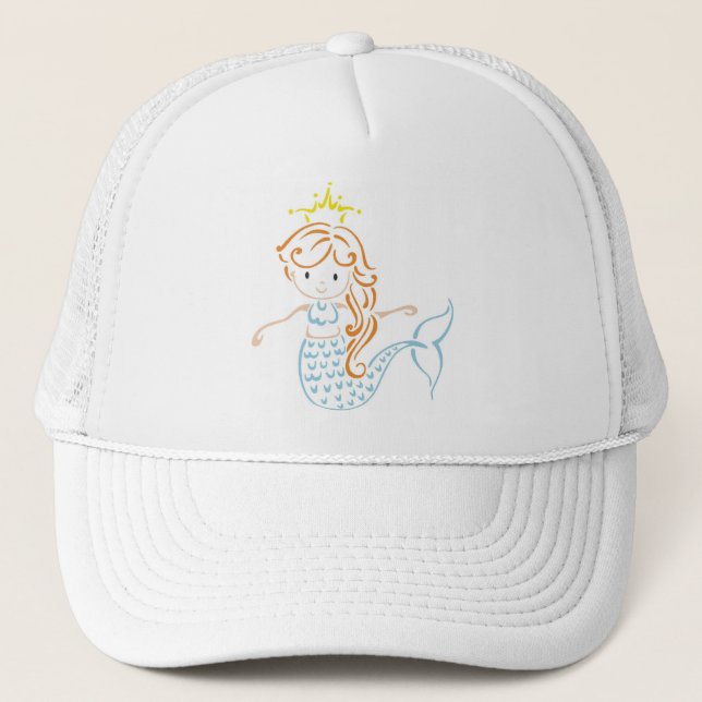 Mermaid Fairy Trucker Hat (Front)