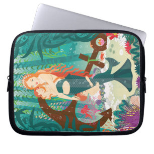 Mermaid Family (redheads) Laptop Sleeve