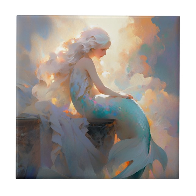 Mermaid Fantasy Art Tile (Front)