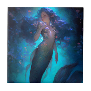 Mermaid Fantasy Art Tile