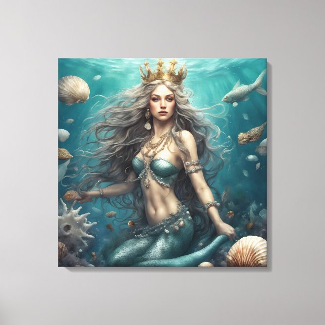 Mermaid Fantasy Canvas Print (Front)