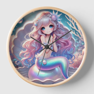 Mermaid Fantasy Wall Clock