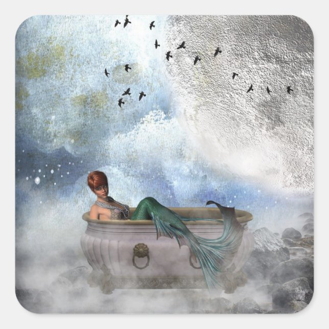 Mermaid Fantasy World Sticker (Front)