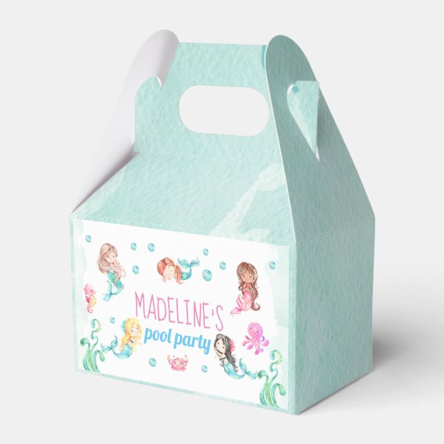 Mermaid Favor Box (Front Side)