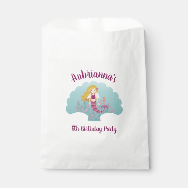Mermaid Favour Bag (Front)