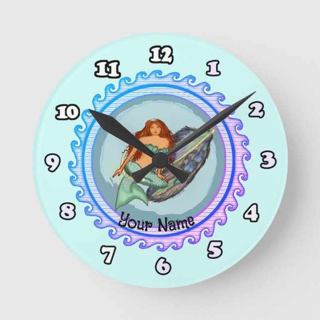 Mermaid  fish lure  clock (Front)