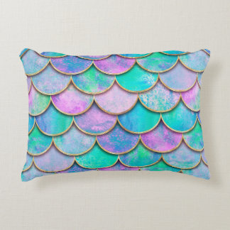 Mermaid fish scale wave japanese seamless pattern. accent pillow
