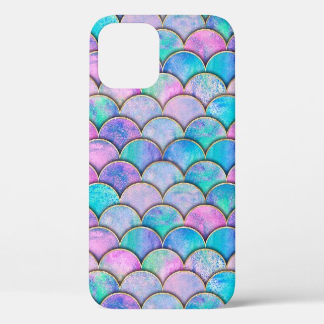 Mermaid fish scale wave japanese seamless pattern. Case-Mate iPhone case (Back)