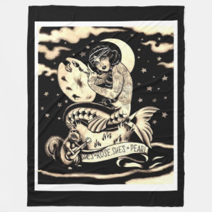 mermaid fleece blanket