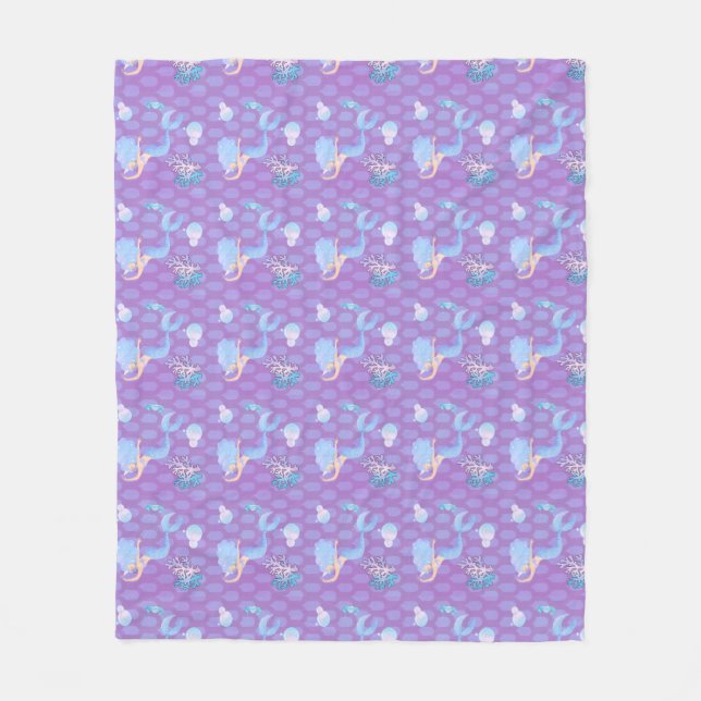 Mermaid Fleece Blanket (Front)