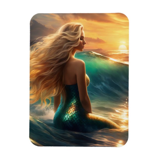 Mermaid Flexible Photo Magnet (Vertical)