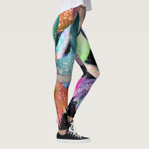 Mermaid Frenzy Tangle Customisé Leggings modifiab