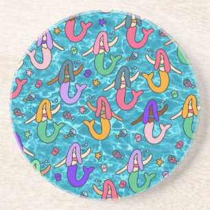 Mermaid friends coaster