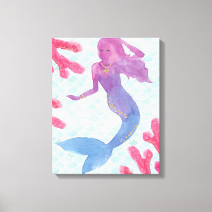 Mermaid Friends I Canvas Print